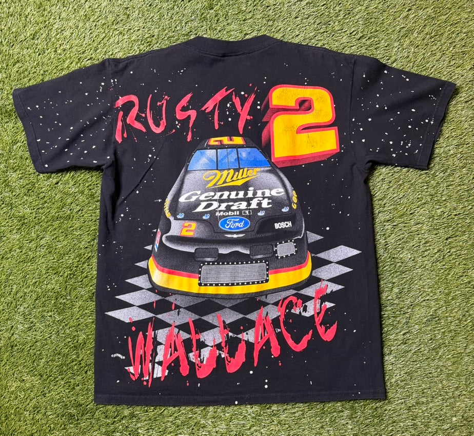 Vintage Rusty Wallace Nascar AOP T Shirt