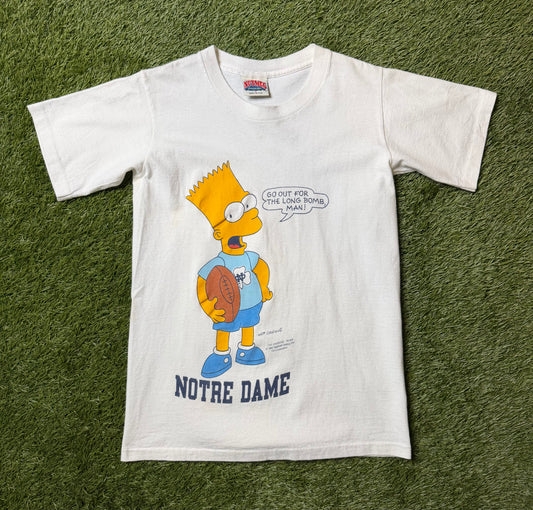 Vintage 90's Bart Notre Dame T Shirt