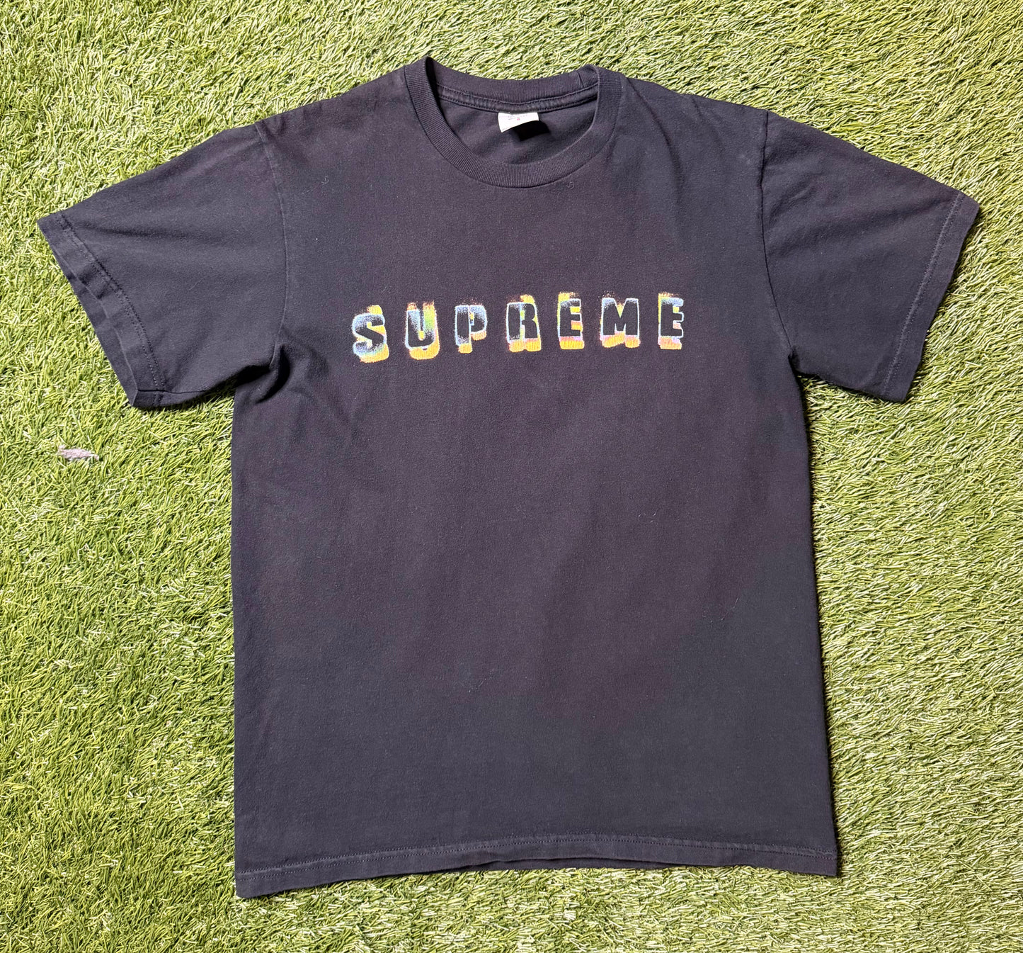Supreme Stencil Logo Tee Black