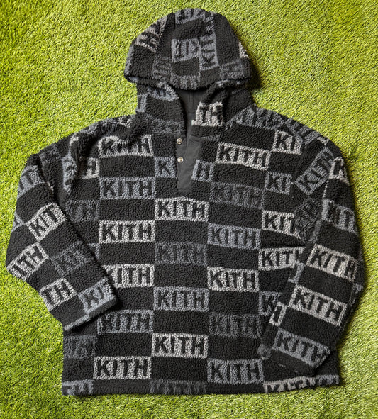 Kith Merrick Sherpa Black Hoodie