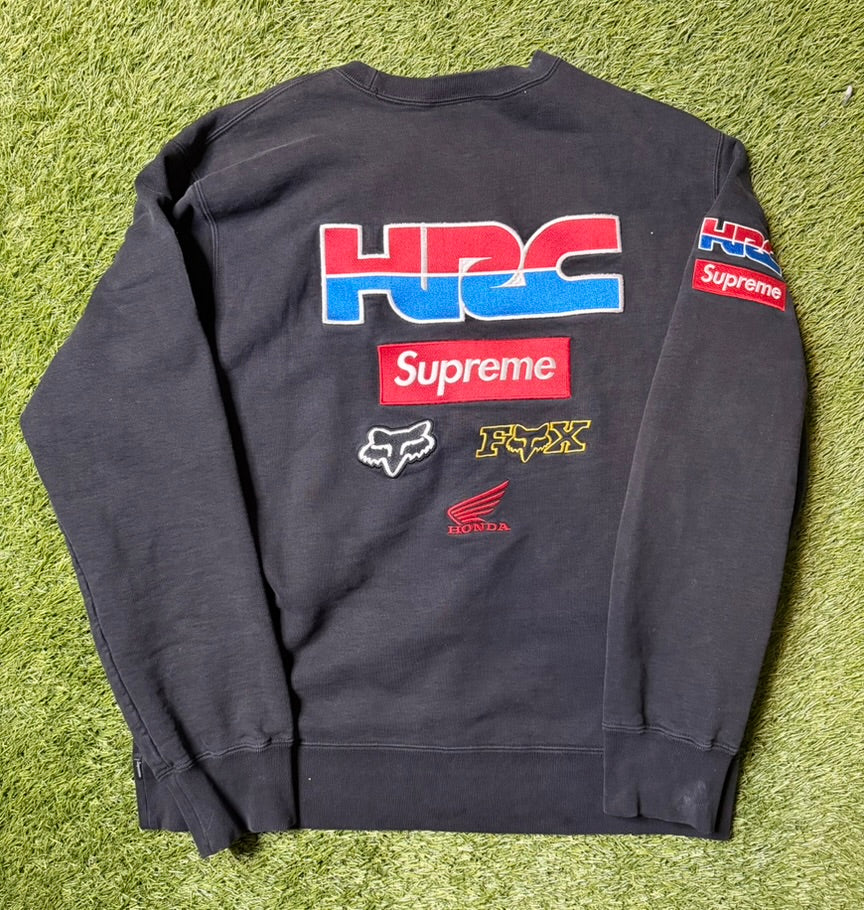 Supreme HRC x FOX Racing Crewneck