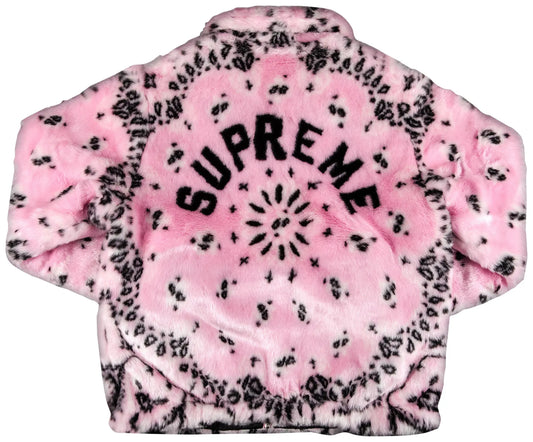 Supreme Bandana Faux Fur Bomber Jacket