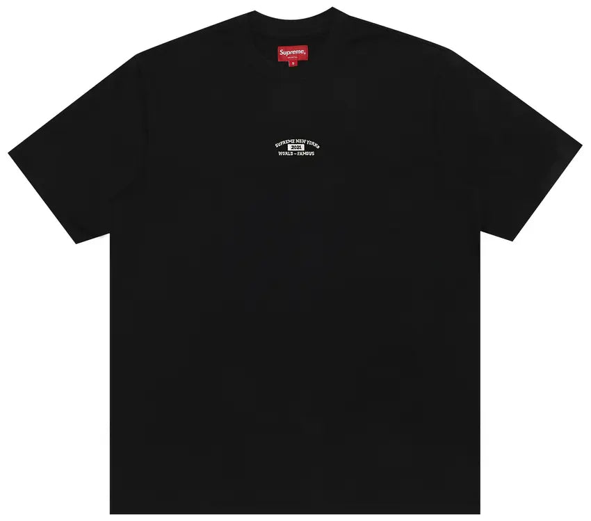 Supreme World Famous S/S Embroidered Black T Shirt