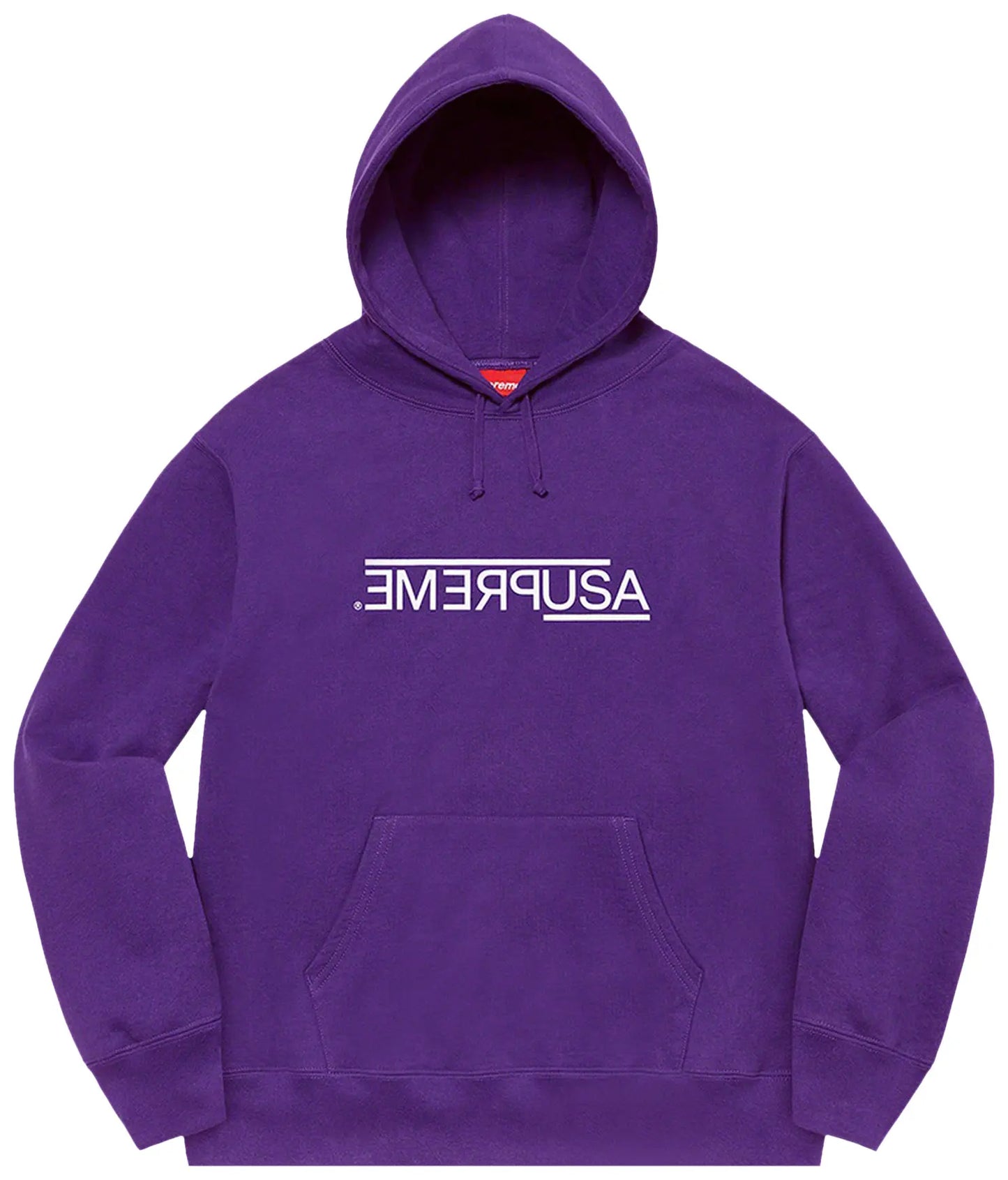 Supreme USA Hooded Sweatshirt Purple