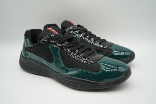 Prada America Cup Patent Leather Green/Black