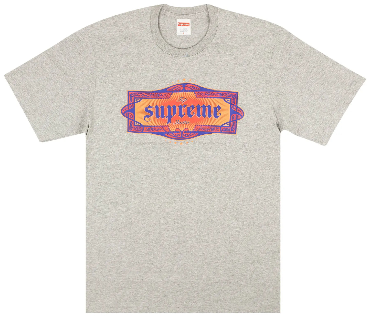 Supreme Top Shotta Tee 'Heather Grey