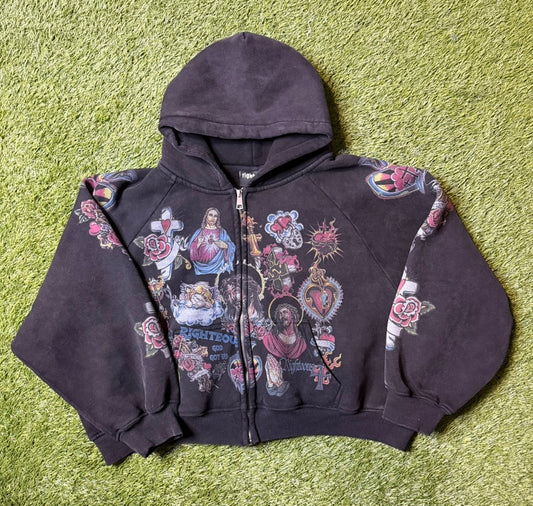 We Are Righteous Risen King Black Zip Up