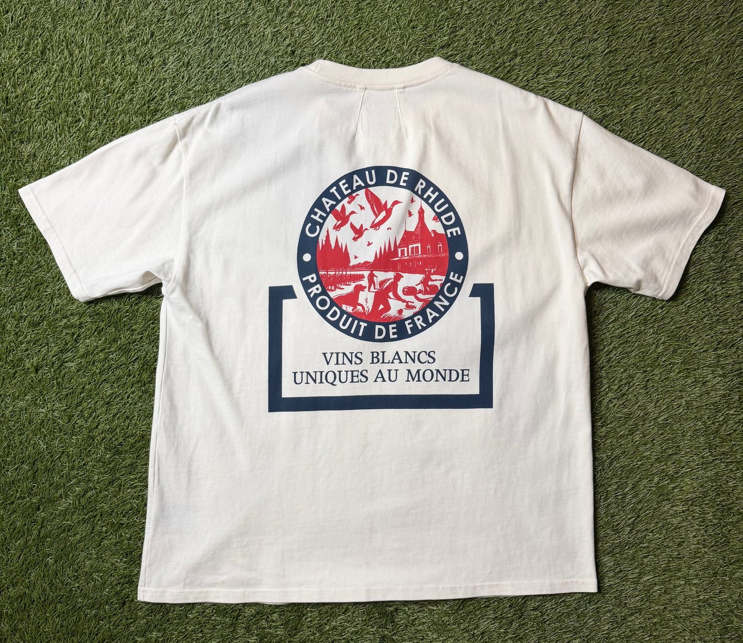 Rhude Bordeaux Wine White T Shirt