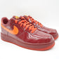 Nike Air Force 1 Low Patent Leather Red Safety Orange