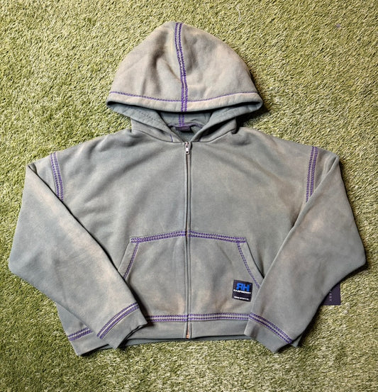 GV Gallery Raspberry Hills Washed Green Zip Up