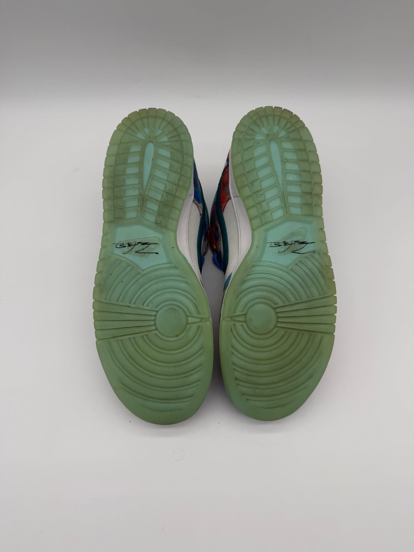 Futura Laboratories Bleached Aqua Nike SB's