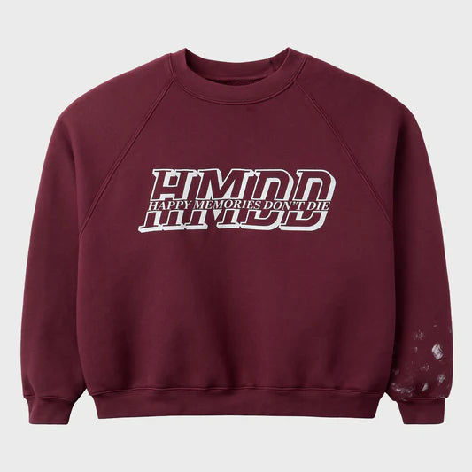 HMDD Burgundy Club Crewneck