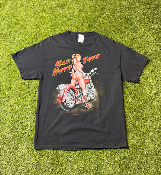 Vintage Bad Boys Toys Motorcycle T Shirt