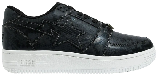 A Bathing Ape Bape Sta Low Snakeskin Black (2020)