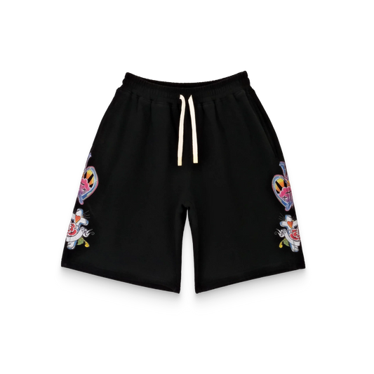 We are Righteous Risen King Shorts Black