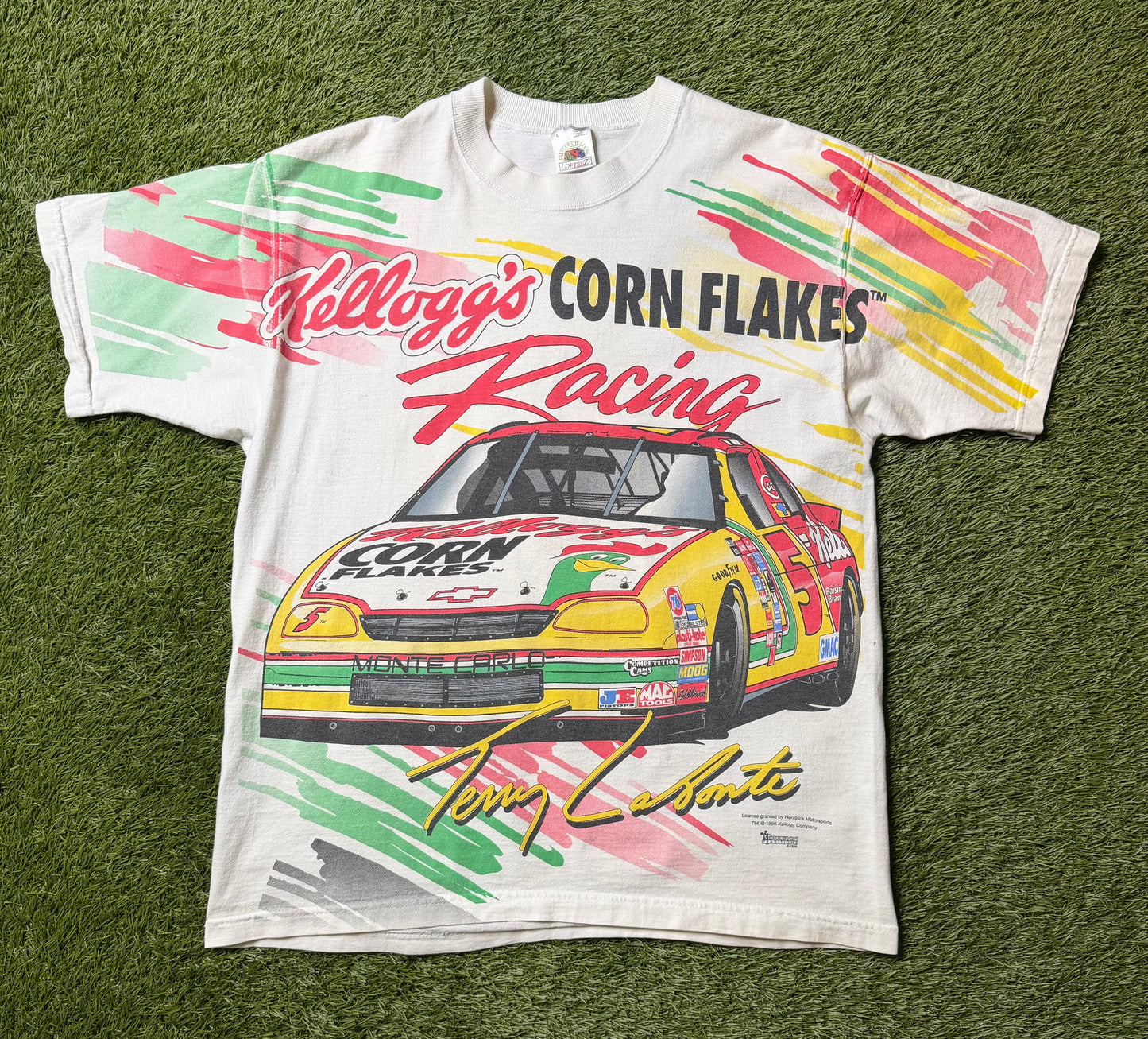 Vintage Kelloggs Racing Terry Labonte T Shirt