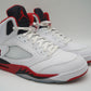 Jordan 5 Retro Fire Red Black Tongue (2025)