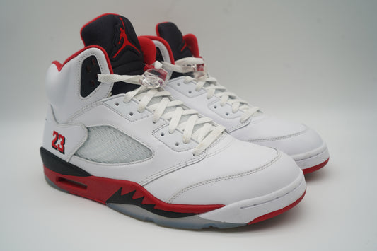 Jordan 5 Retro Fire Red Black Tongue (2025)
