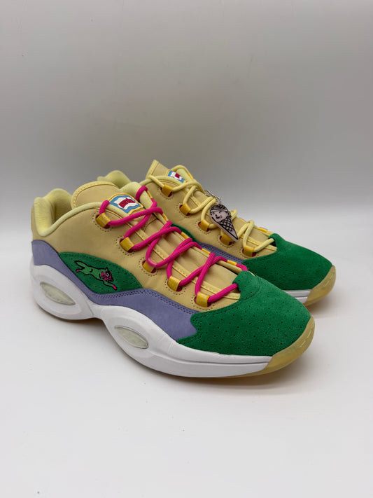 Reebok Question Low BBC Ice Cream Yellow Green