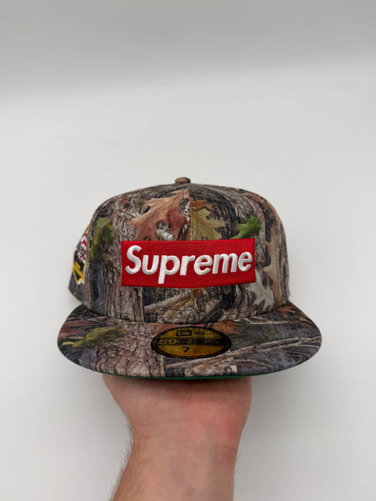 Supreme FDNY Box Logo New Era 59Fifty Fitted Cap TrueTimber Kanati Camo