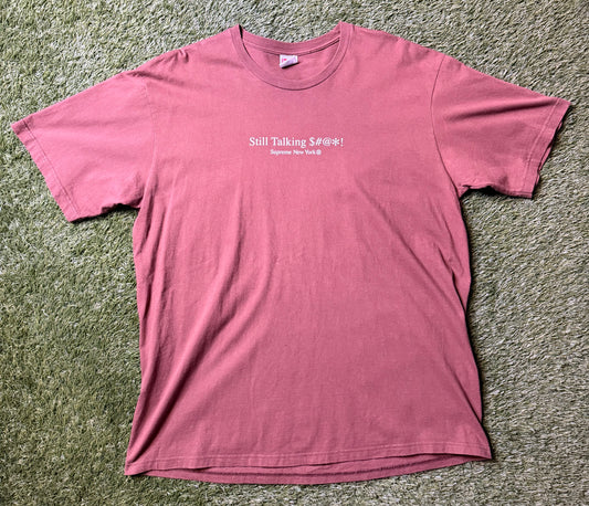 Supreme Still Talking S*** Brown T Shirt