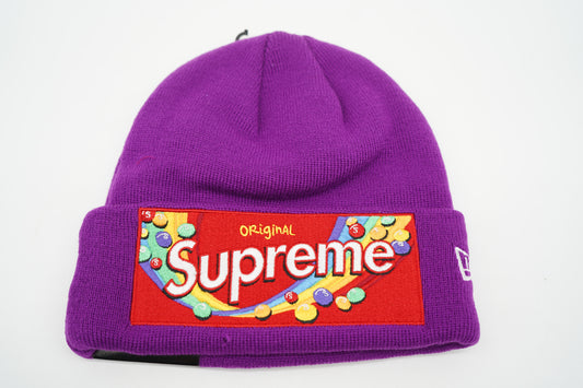 Supreme Skittles New Era Purple Beanie Hat