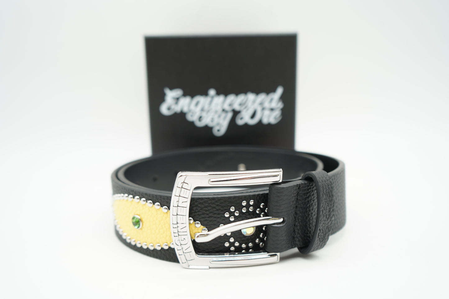 Engineered By Dre Black Cowhide Belt