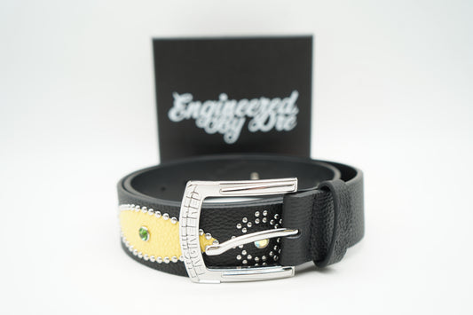 Engineered By Dre Black Cowhide Belt