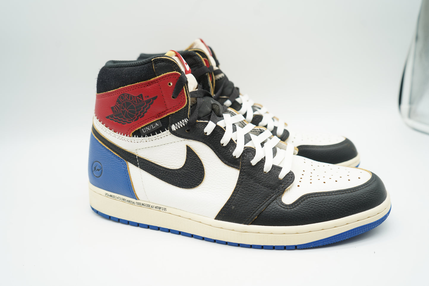 Jordan 1 Retro High OG SP Fragment x Union LA Varsity Red Sport Royal