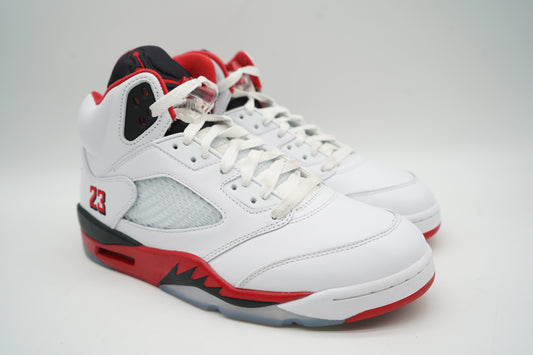 Jordan 5 Retro Fire Red Black Tongue (2025)