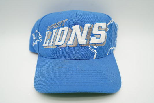 Vintage 90's Detroit Lions Shadow Snapback Hat