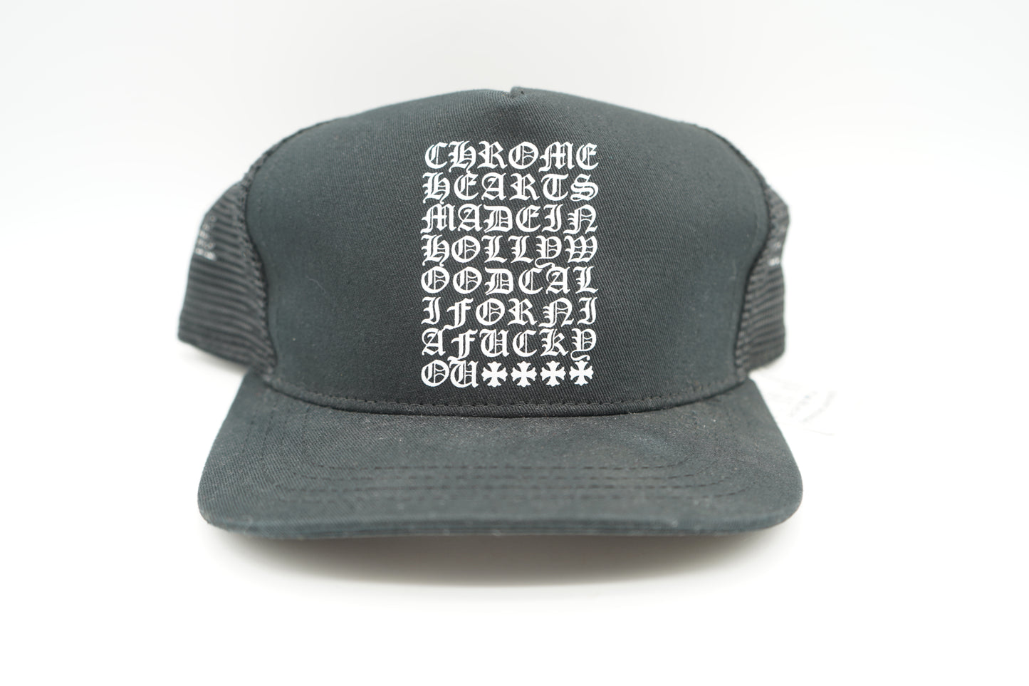 Chrome Hearts Script Trucker Hat