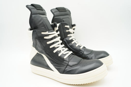 Rick Owens Geo Basket High Top 911 Black Milk