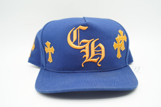 Chrome Hearts Cross Patch Cap Blue/Yellow