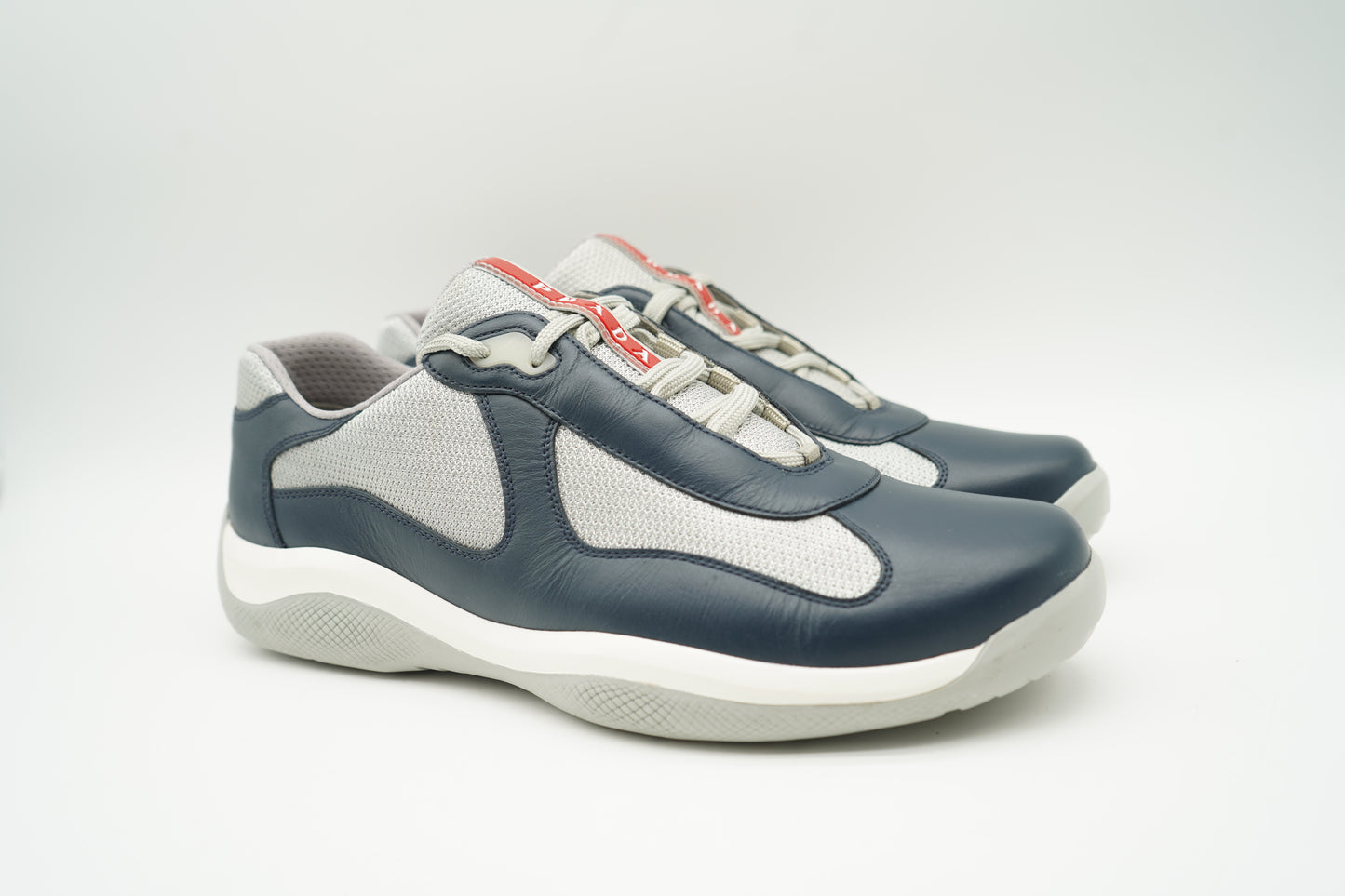 Prada Americas Cup Leather Navy/Gray