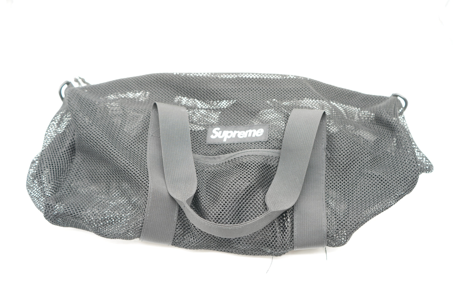 Supreme Black Mesh Duffle Bag