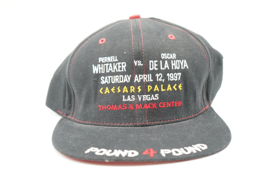 Vintage 1997 Pound 4 Pound Whitaker vs DeLaHoya Snapback Hat