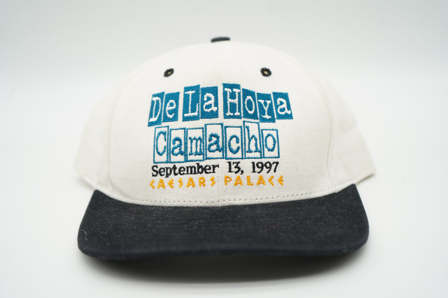 Vintage 1997 Camacho vs DeLaHoya Opposites Attack Snapback Hat