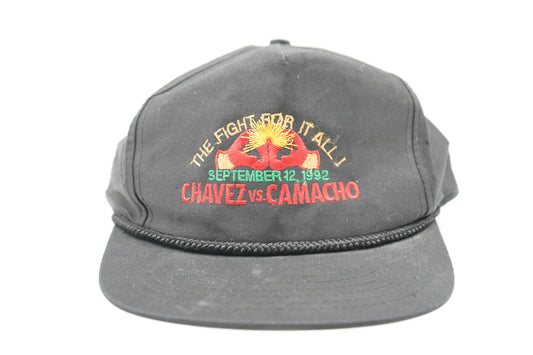 Vintage 1992 Fight for IT ALL Chavez vs Camacho Snapback Hat