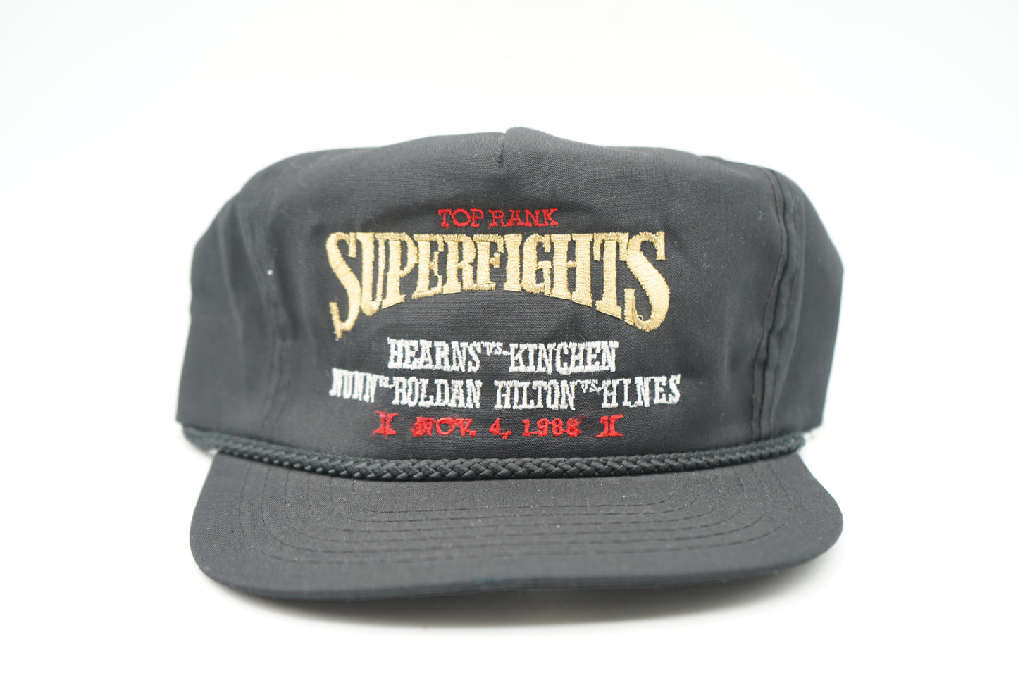 Vintage 1988 Top Rank SUPERFIGHTS Strapback Hat