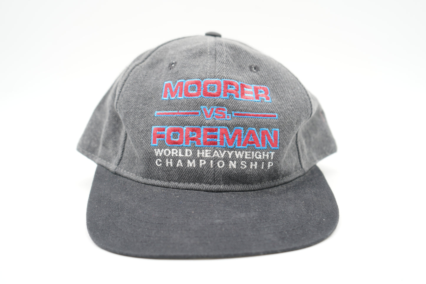 Vintage 90's Moorer vs Foreman Heavyweight Champ Snapback Hat