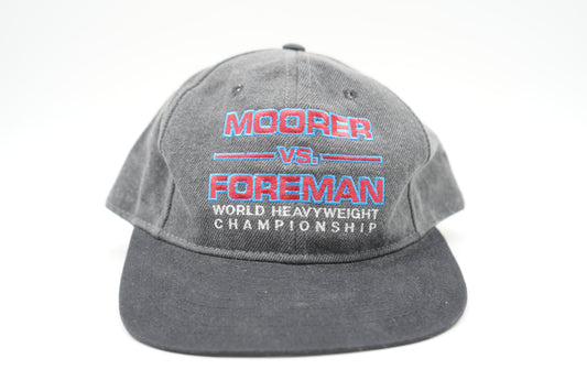 Vintage 90's Moorer vs Foreman Heavyweight Champ Snapback Hat