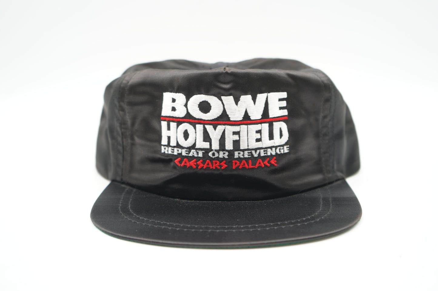 Vintage 90's Repeat or Revenge Bowe vs Holyfield Satin Strapback Hat