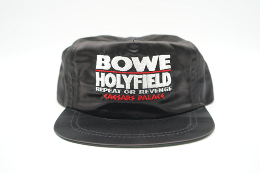 Vintage 90's Repeat or Revenge Bowe vs Holyfield Satin Strapback Hat