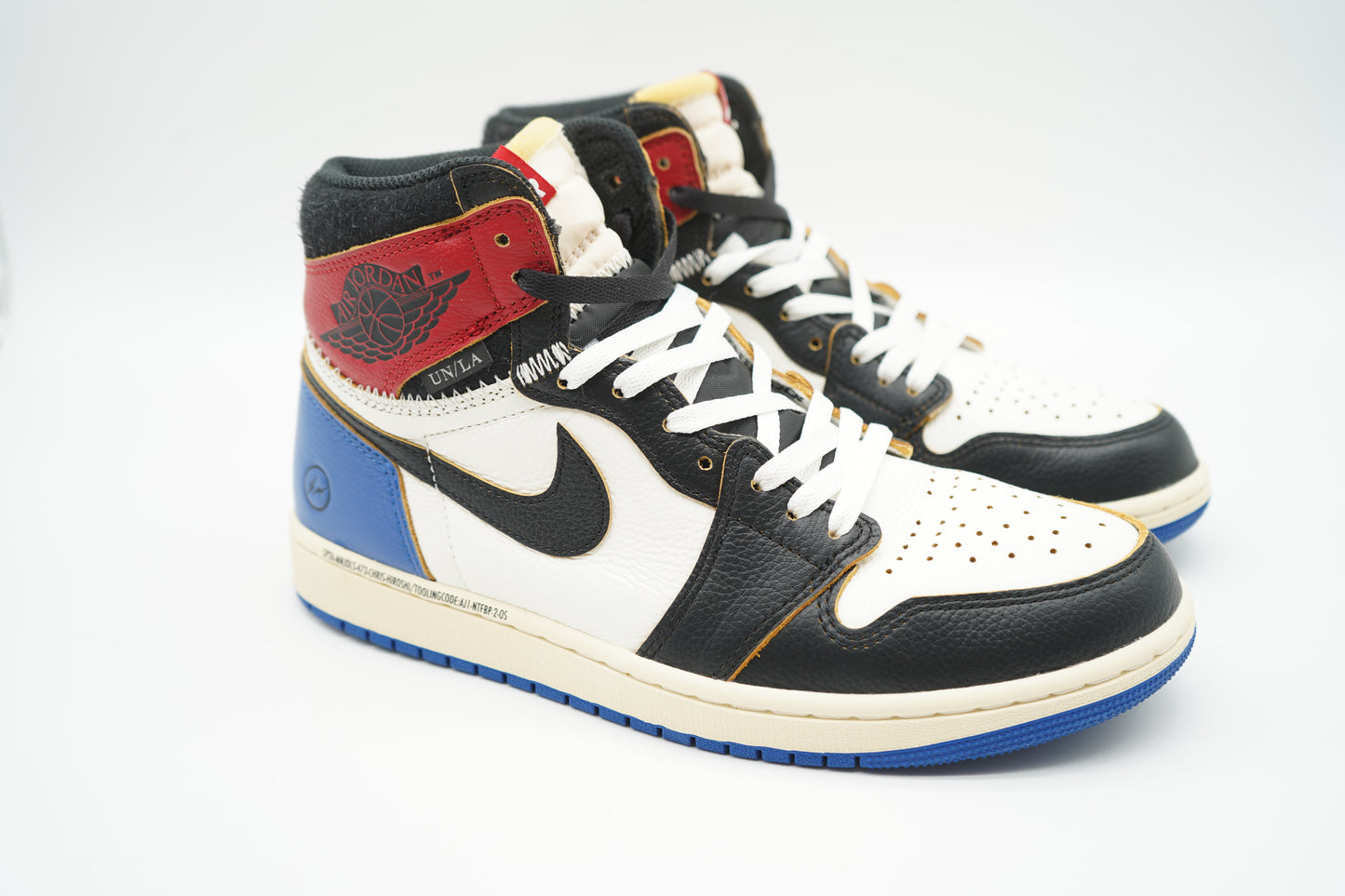 Jordan 1 Retro High OG SP Fragment x Union LA Varsity Red Sport Royal