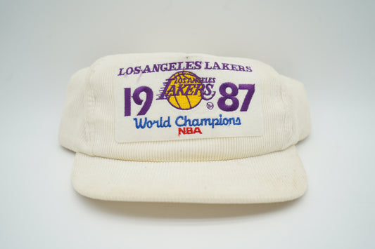 Vintage 1987 La Lakers World Champs Snapback Hat