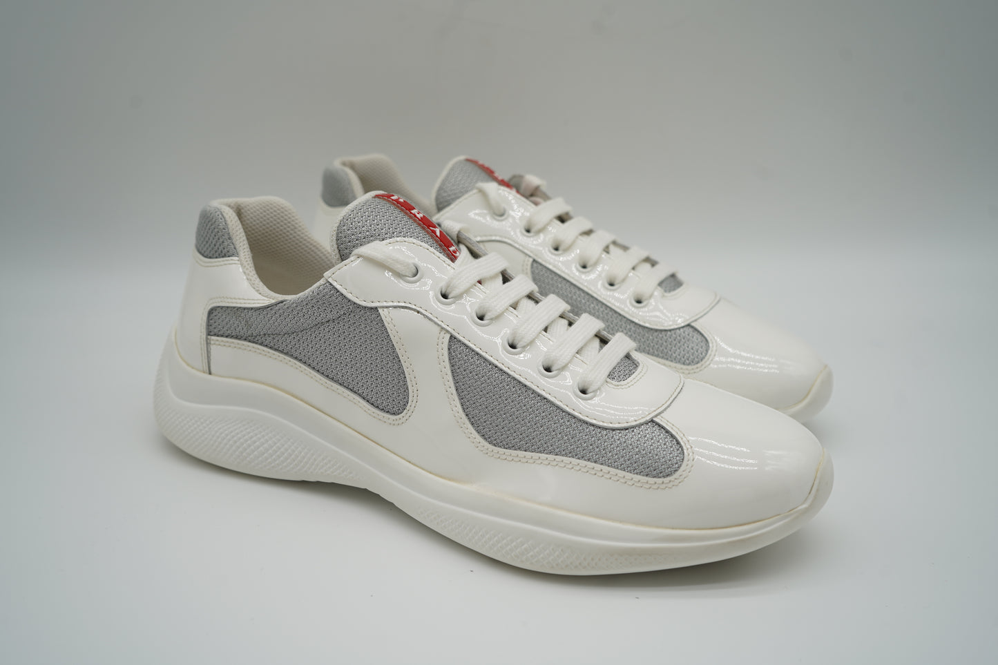Prada American Cup White Grey