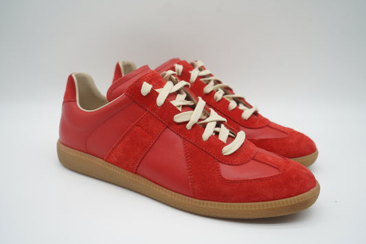 Maison Margiela Replica Suede Sneakers Red