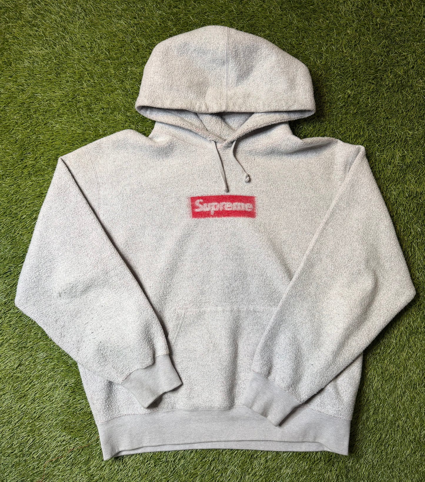 Supreme Grey Inside Out Box Logo Hooded Sweatshirt