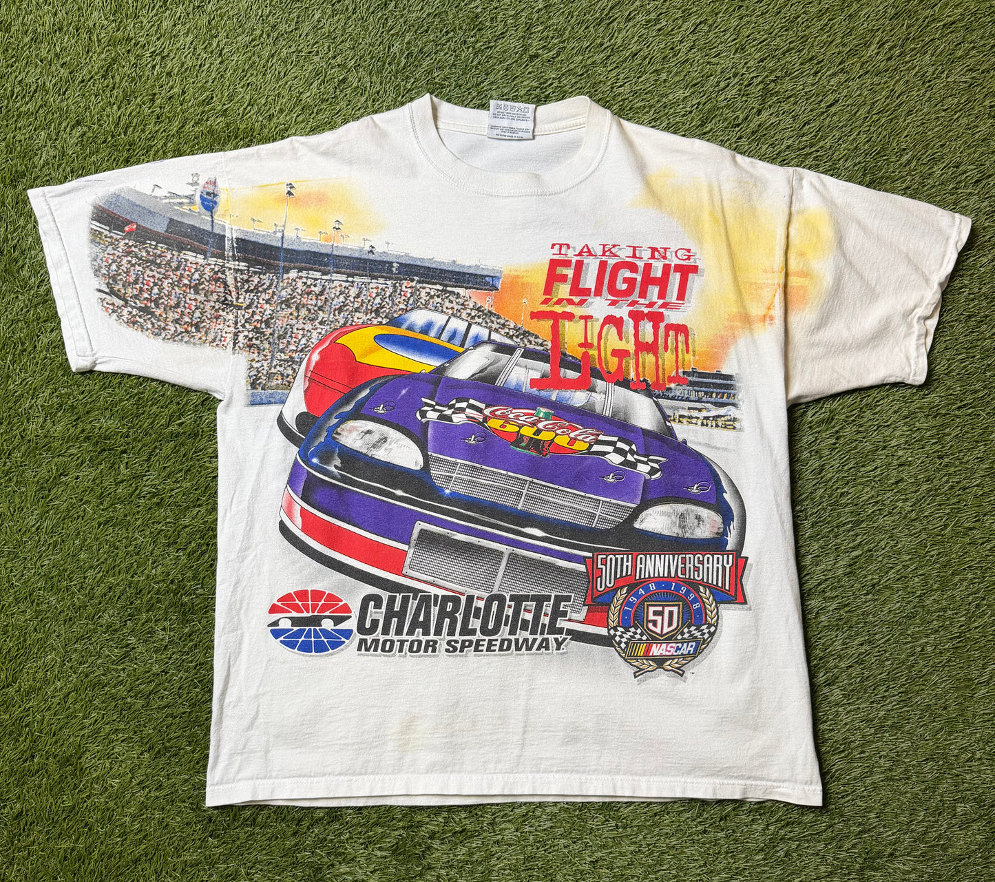 Vintage Nascar 50th Anniversary Charlotte Speedway T Shirt